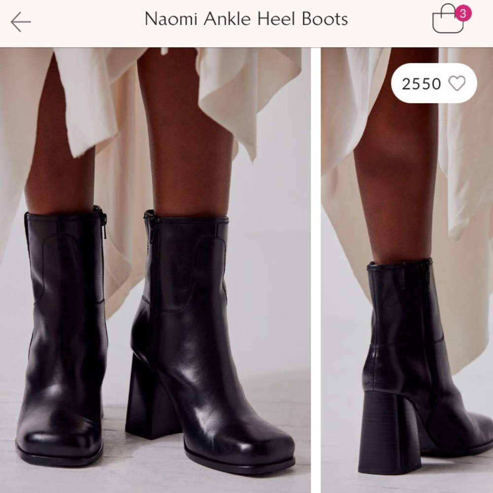 Free People square toe heeled boots
